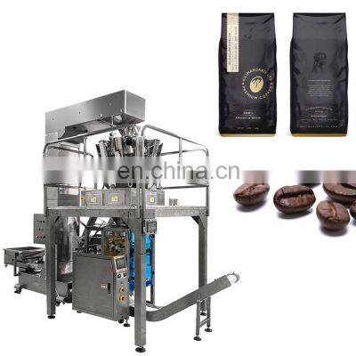 Good Quality Automatic Coffee Beans Weigher Filling Packaging Machine Roasted Coffee Bean Packing Machine with Degassing Va