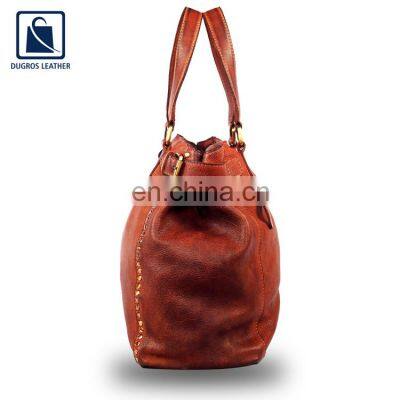 Wholesale High Quality Luxurious Fashion Genuine Leather Women Handbag photo-4