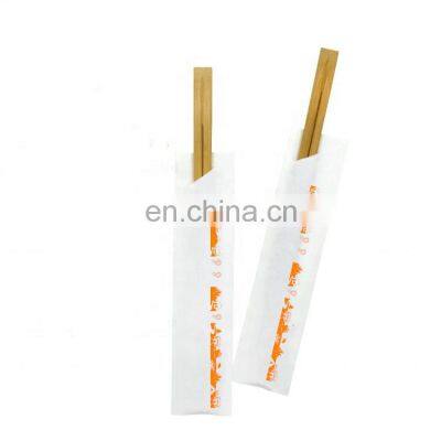 Carbonized Bamboo Disposable Japanese Tensoge Chopsticks with Open Paper Sleeve