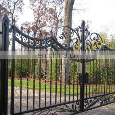 European Residential High Quality Galvanized Steel Main Gate Design photo-3
