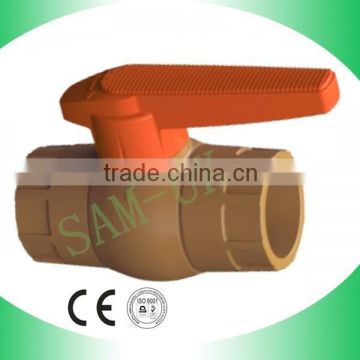 Brown Color PVC Mini Ball Valve (SOCKET and THREAD)