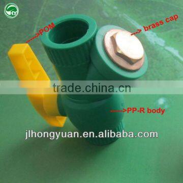 32mm PP-R Ball valve with Y Pattern filter (brass/steel strainer)