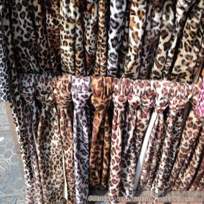 Guichuang Textile Spot Wholesale Leopard Pattern Zebra Dot Short Polyester Plush Toy Decoration Printing Fabric photo-3