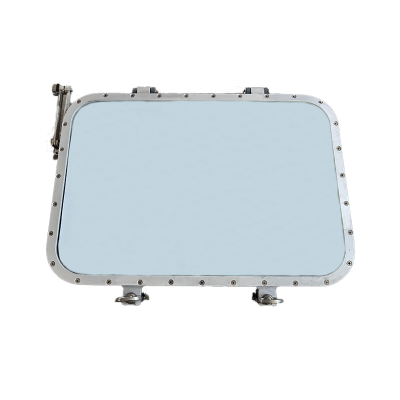 Fixed electrically heated rectangular window Welded cab rectangular window Marine rectangular aluminum window