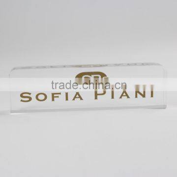 Solid Acrylic Block, Brand Sign Block, Clear Acrylic Block With Logo Printing