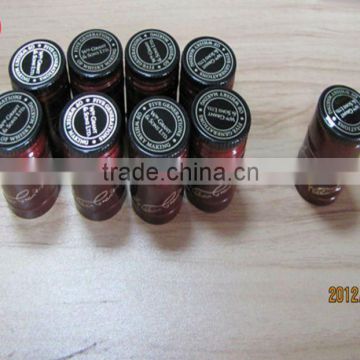 Suit for glass bottle screw cap glass wine bottle black cap 60mm