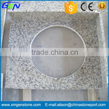 Hotsale Tiger White Granite Round Sink Polished Countertop