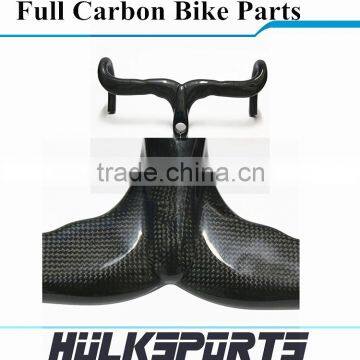 NEW Design Glossy Surface 3k Carbon Road Bike Handlebar 80/90/100/110mm Handlebar Integrated With Cheap Price photo-5