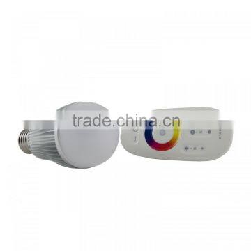 wifi,remote,iphone control dimmable 2.4G E27 6W RGB LED Bulbs