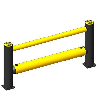 New Technology Crash Barrier Imported Polymer Plastics Two Lines Guardrail