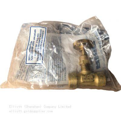 REGO CFF250G Brass Cryogenic Needle Valves of Pressure or in Bulk Vessel Gauging Lines 1/4IN Gas Gauge Isolation Valve