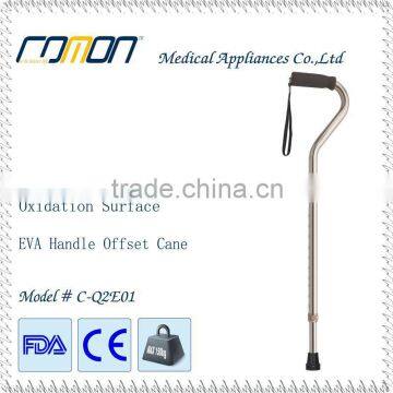 Bronze Foam Grip Offset Handle Cane