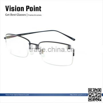 China Titanium Half-rim Half Optical Eyeglasses Frame For Men