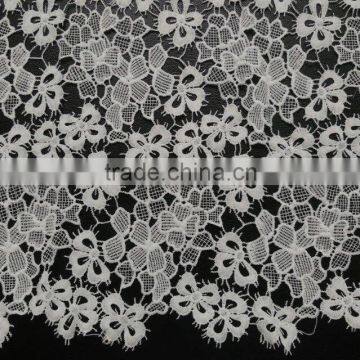 2016 New Design Milk Silk 100% Polyester Chemical Lace Water Soluble Embroidery Lace Textile for Dress photo-4