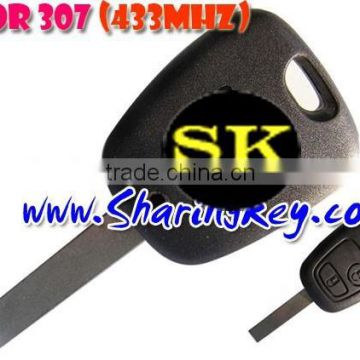 High Quality Peugeot 307 2 Button Remote Key With HU83 Blade