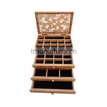 Beautiful wooden unique wholesale jewelry storage box