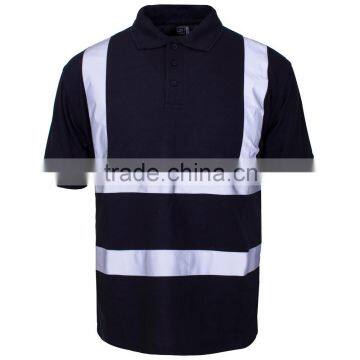 black high visibility polo shirt