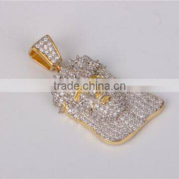 China Factory Wholesale Brass or Silver Hip Hop Jewelry Pendant Jesus Pendant