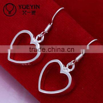 Hot sale silver plating dangle magnetic earrings