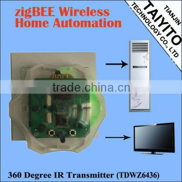 Home automation Zigbee TDWZ6436 AC,DVD,TV 360 Degree IR Transceiver