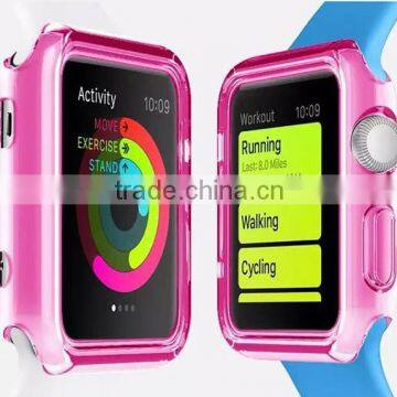 Latest Desgin Soft Semi-transparent TPU Case for Apple Watch, Soild Color Silicone Watch Case photo-2