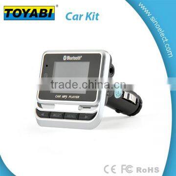 Bluetooth Car Kit Wireless In-Car FM Transmitter Stereo Radio Receiver with Dual USB Charging Port