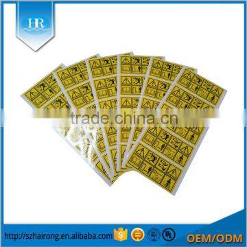 Custom strong glue adhesive packing label sticker 98*48mm