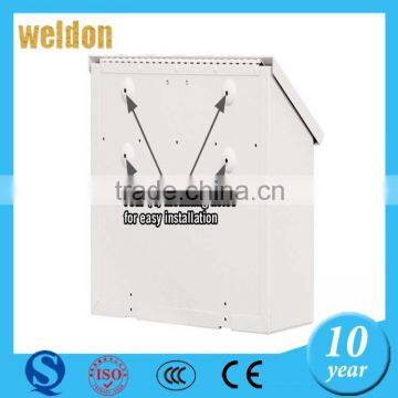 WELDON White metal Steel Decorative Horizontal Style Mailbox WITH CUSTOM service