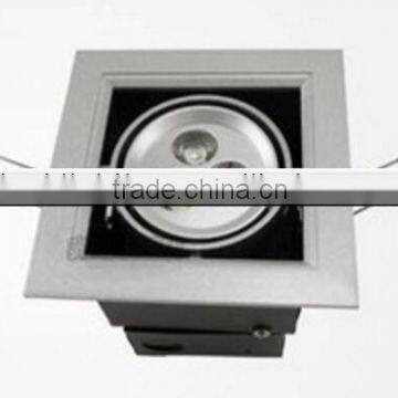 Aluminum Contemporary best sell 3w grille led bean pot lamp, 3 watts led grille light warm white, 220v led ceiling grille lamp