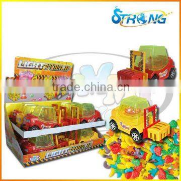 Light Forklift Toys Candy with Pull Line