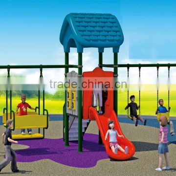 Single swing and single slide outdoor playground combination MBL10-A105