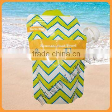 custom logo print wholesale reusable squeeze pouch