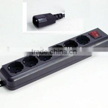 Italian 6way normal socket power strip