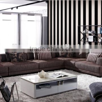 Big size living room sofa set with unique fabric cover KW9026