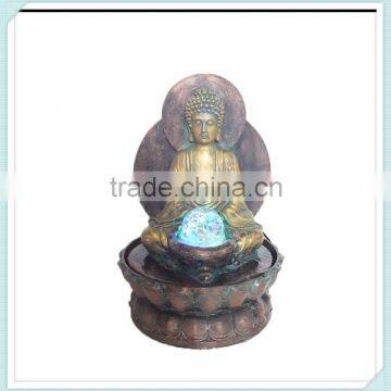 20156new product resin buddha statue garden water fountains