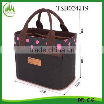 Hot sale polyester portable picnic bag waterproof lunch cooler bag