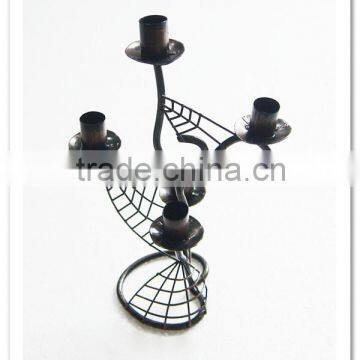 LC-76441 Antique decoration old candle holder with cobweb