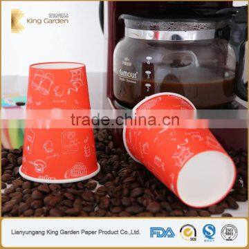 Custom Print Red paper cup with lids for coffee to go