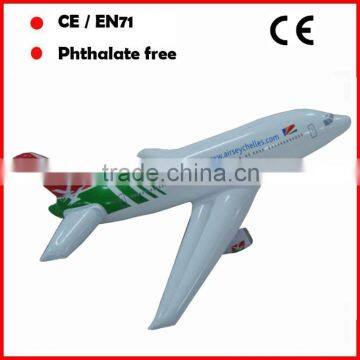 PVC Small inflatable airplane with custom logo and printing for promotion