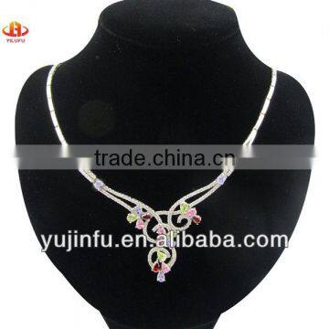 Elegant Silver Crystal Necklace