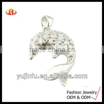 Fashion 925 Sterling Silver Dolphin Pendant