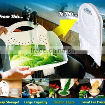 plastic flat fold colander