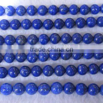 Natural Lapis Carved Plumkin Beads Precious Natural Gemstone Lapis Round Beads photo-6