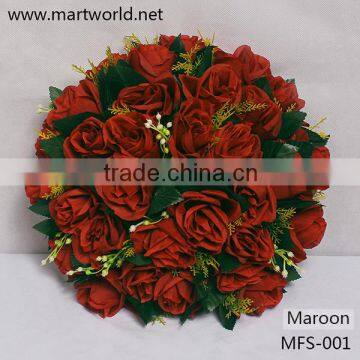 new maroom artificial wedding artificial rose flower for wedding decoraton party,home&hotel decoration(MFL-001)