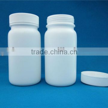 empty plastic 200cc white plastic pharmaceutical bottle