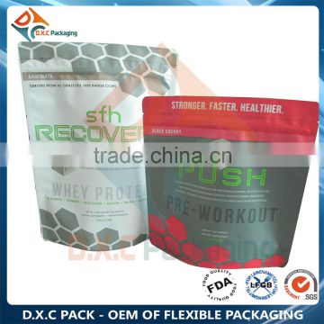 Matte Printing Aluminum Foil Stand Up Doypacks With Zipper For Food Powder