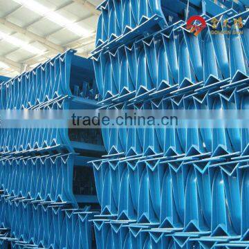 28deg return conveyor idler frame with D127mm conveyor roller idler for cement belt conveyor