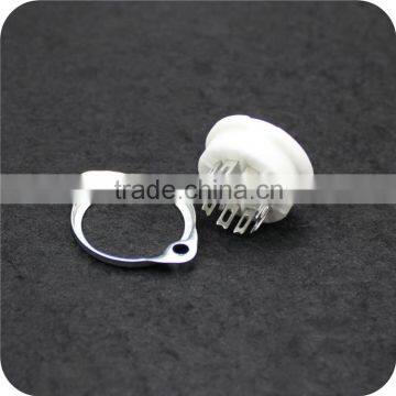 High Temperature Resistance Steatite GZC9-F 9 Pins Ceramic Socket for Vacuum Amplifier photo-3