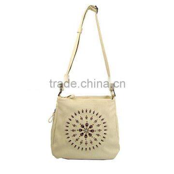 A8402-2014 Newest fashion shoulder bags with silk screen pattern pu ladies hand bag