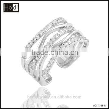 Newest jewelry ring design ladies finger silver ring women